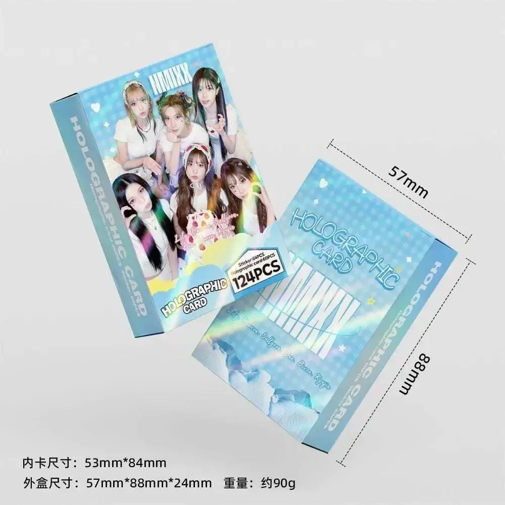 124Pcs Korean Girls Group Nmixx Photo Cards Set - Korean Idol Lily Haewon Collec